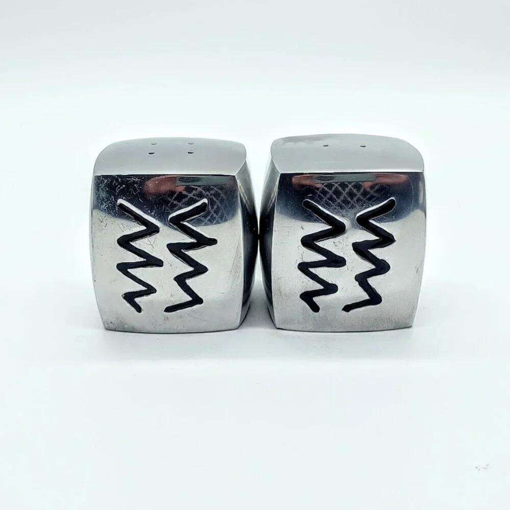 Wilton Armetale Reggae Pewter Salt & Pepper Shakers